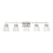 Z-Lite Lauren Vanity, 5-Light, 39 In.W x 6.5 In.L x 8.5 In.H, Brushed Nickel/Clear 819-5V-BN - alternate 7